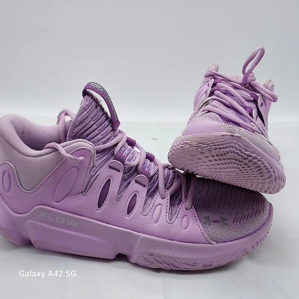 Under Armour Flow Breakthru 4 Basketball Shoes Women's Lavender Size 10‎